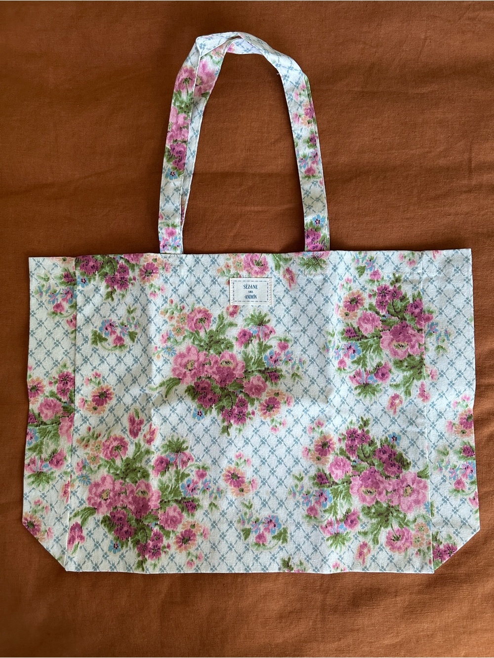 Sezane x Andion Floral Cotton Tote NEW